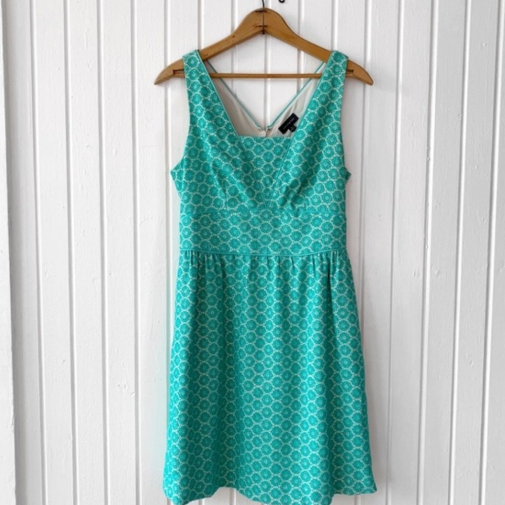 The Limited Green Floral Lace Dress